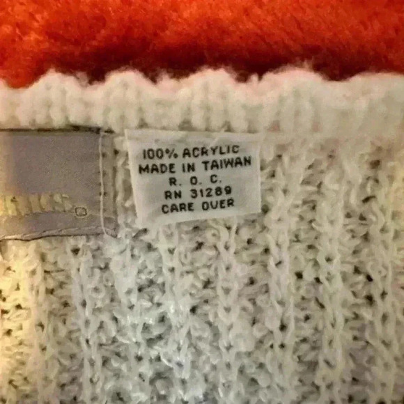 Stitch Works Womens Large White Cardigan Sweater No Buttons Or Zipper EUC - Picture 7 of 15